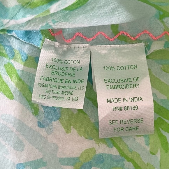 Lilly Pulitzer Sea Breeze Tunic Any Fins Possible - Picture 7 of 8
